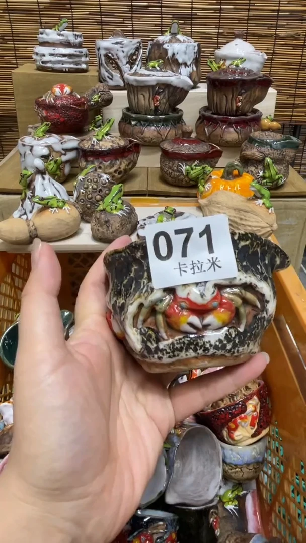 日**辰071精美粗陶手工柴烧