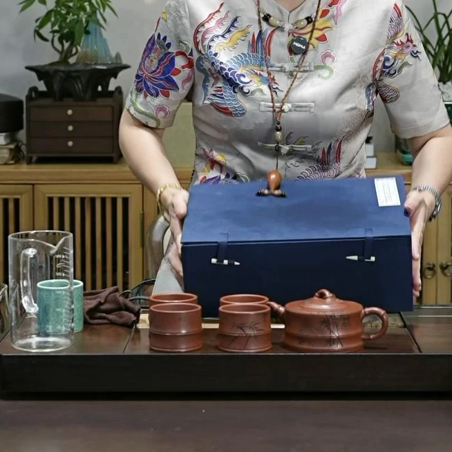 慕子-文化——陈晔竹段套装-紫砂壶+冰岛金瓜