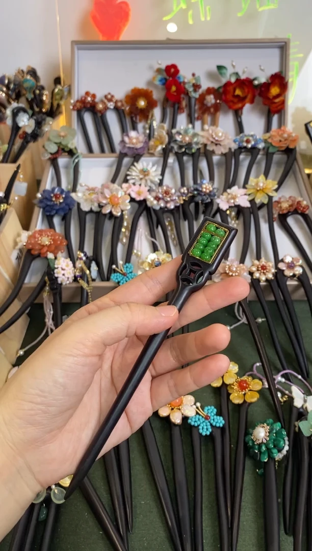 非金属木质大*18    美丽发簪