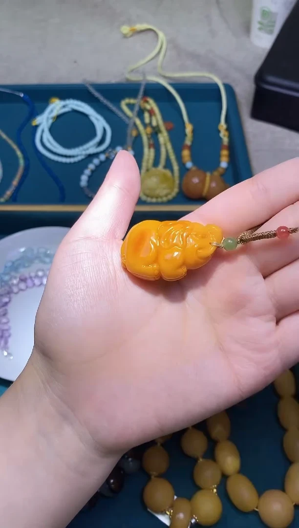 蜜蜡颈饰未镶嵌多样性发一件 031