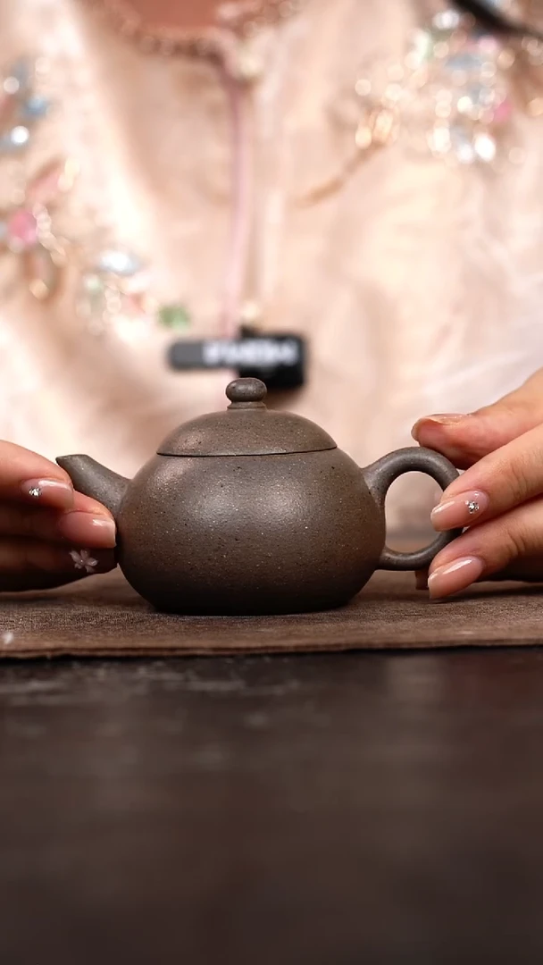 茶壶紫砂原矿手工壶95CC
