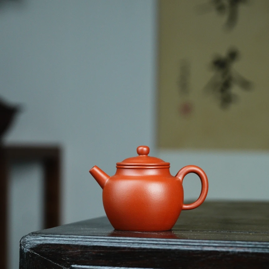 朱泥小品150cc 宜兴紫砂壶