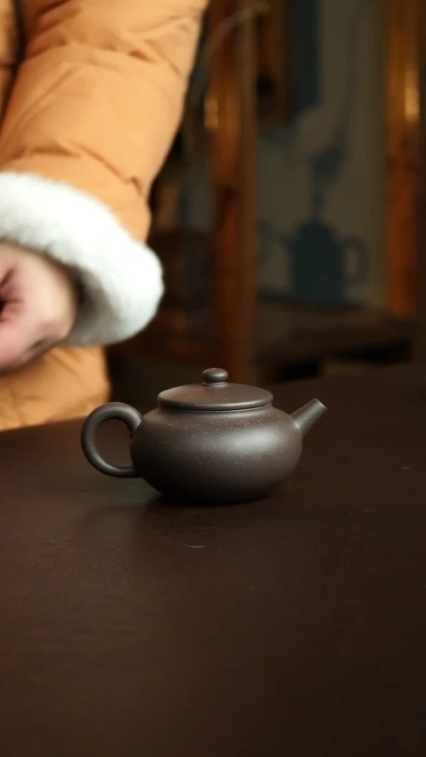 茶杯紫砂71号 天青素影 徐新正老师 宜兴紫砂原矿作品