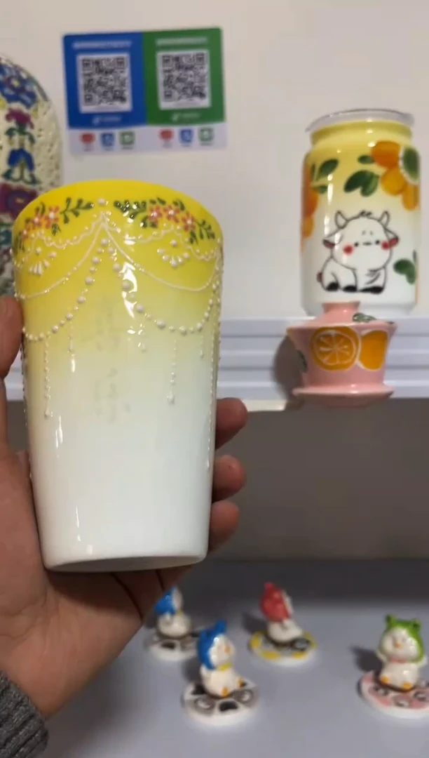 微瑕手绘景德镇餐饮具玲珑