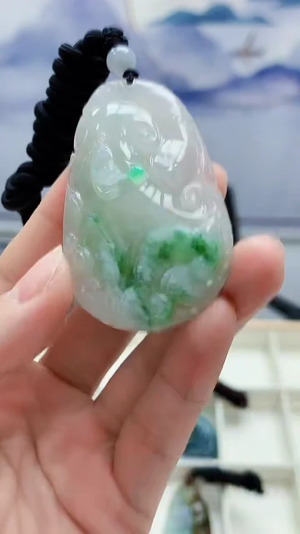 未镶嵌定制翡翠5028lr-毛货挂件5