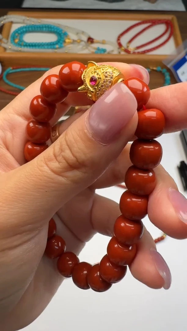 未镶嵌手串手串南红玛瑙汉***～手串手串