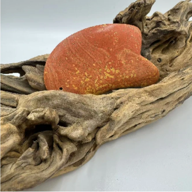 泗水砭石大正玄黄红砭石刮痧板