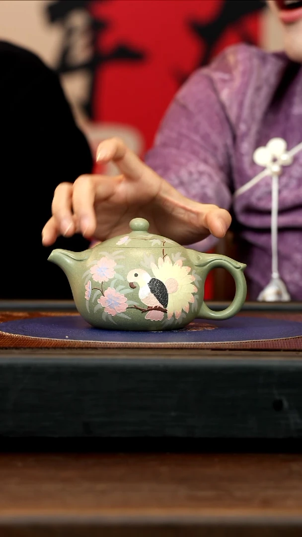 【闪购商品】紫砂茶壶FKM 豆青 如意西施