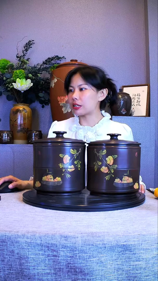 小*酥全手工紫陶茶罐精磨2只233