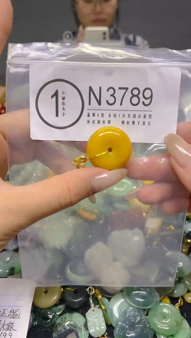 颈饰未镶嵌翡翠/ N /翡翠A货，一件也是批发价