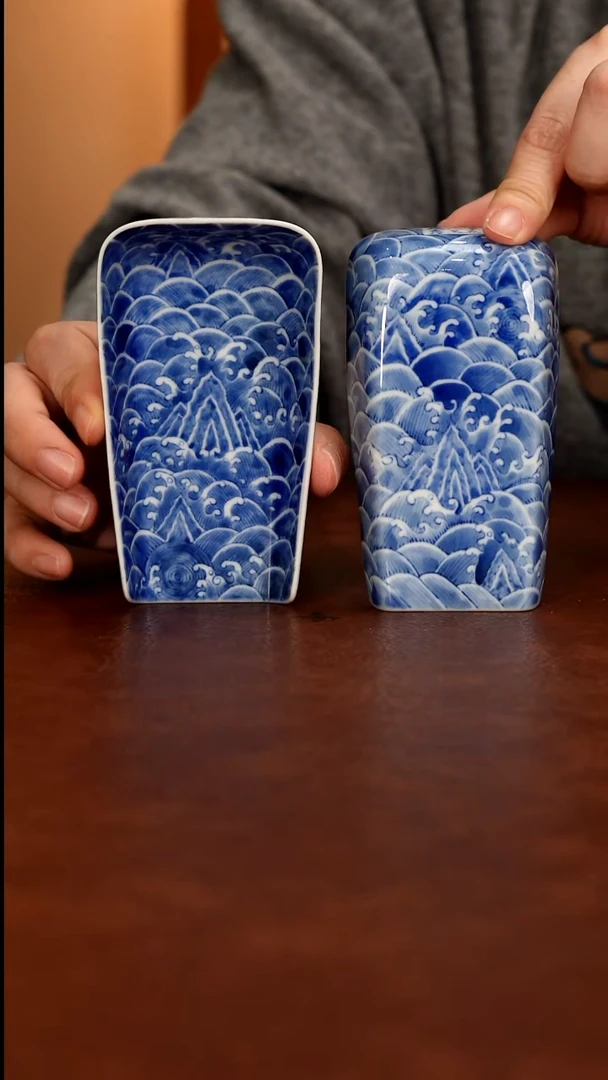 景德镇瓷器，青花瓷手绘茶具~