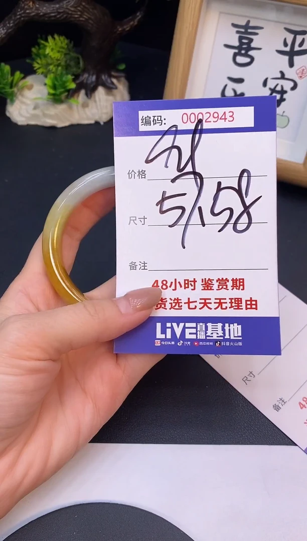 未镶嵌手镯翡翠0002943