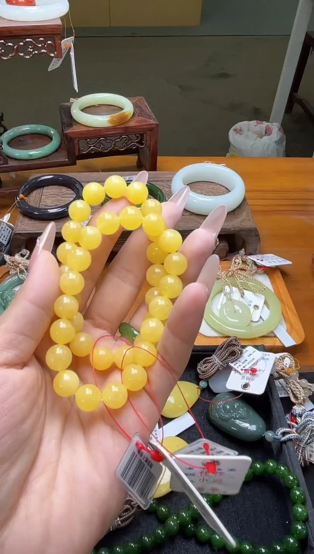 手串蜜蜡未镶嵌卡10蜜蜡 圆珠 多样性发一