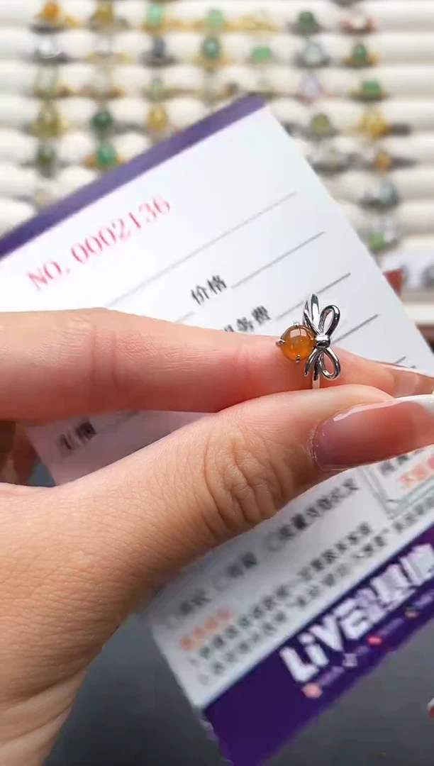 银S925镶嵌戒指翡翠3333333+3