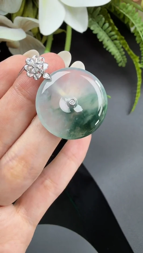 颈饰未镶嵌翡翠翡翠平安扣