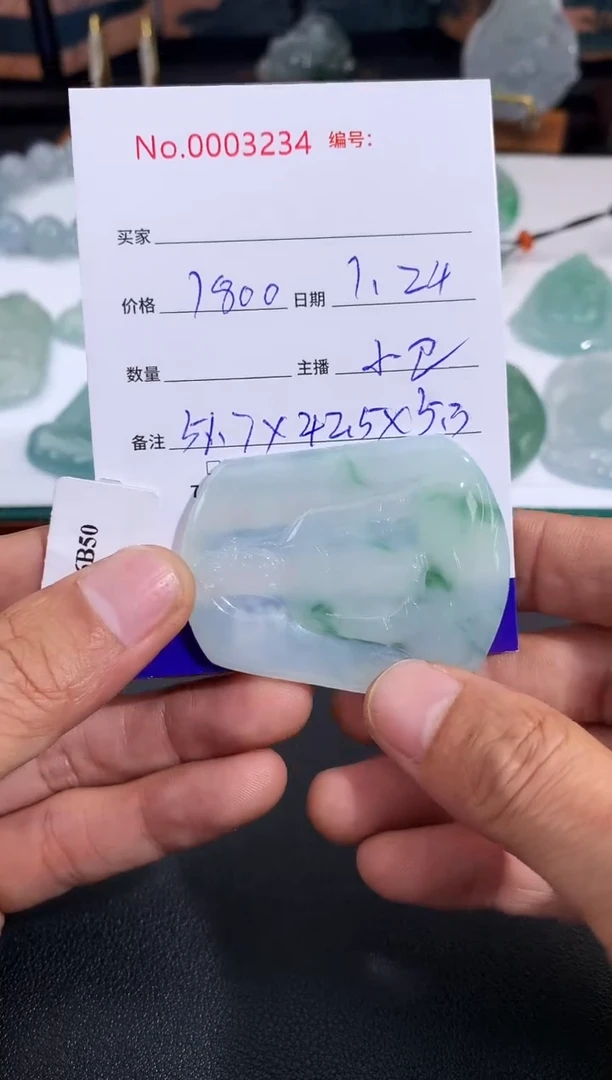 【闪购商品】翡翠颈饰未镶嵌素衣观音