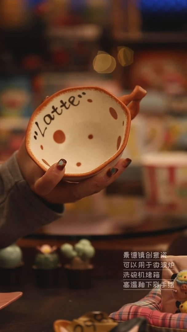 陶瓷景德镇可爱陶瓷釉下彩绘设计师款