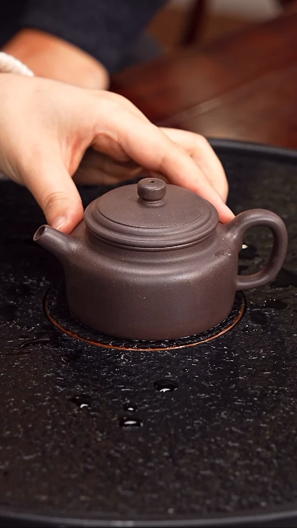 茶壶紫砂成进窑  德钟29 天青 150毫升