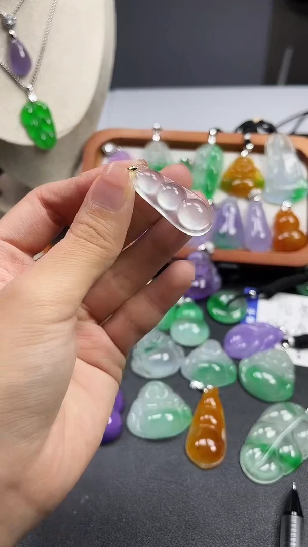颈饰未镶嵌翡翠  所见即所得 一图一物