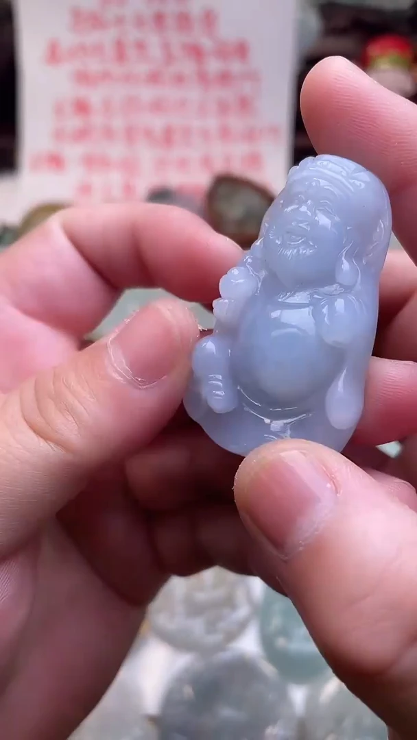 颈饰未镶嵌翡翠财神