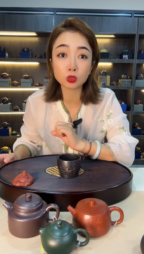 茶壶紫砂荷塘月色 石黄主人杯