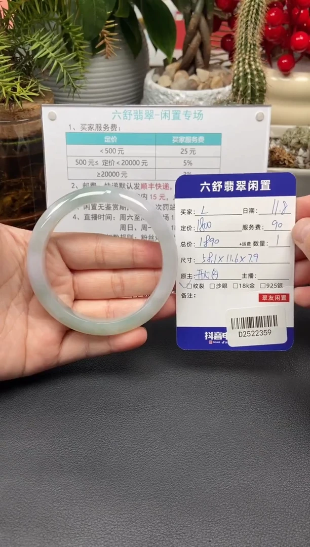 未镶嵌手镯翡翠L***萌D2522359