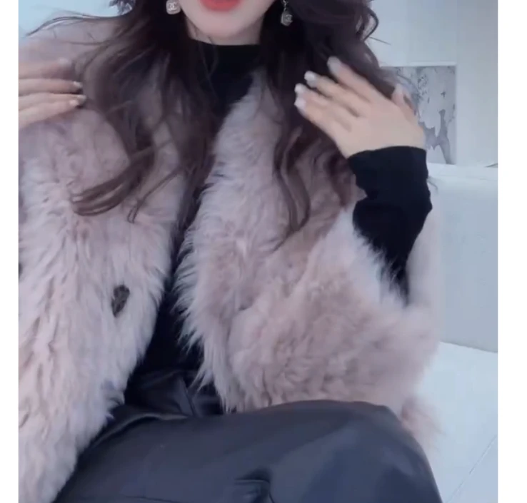 2024冬季新款时尚女装网红高级感休闲爆款毛毛外套女XG