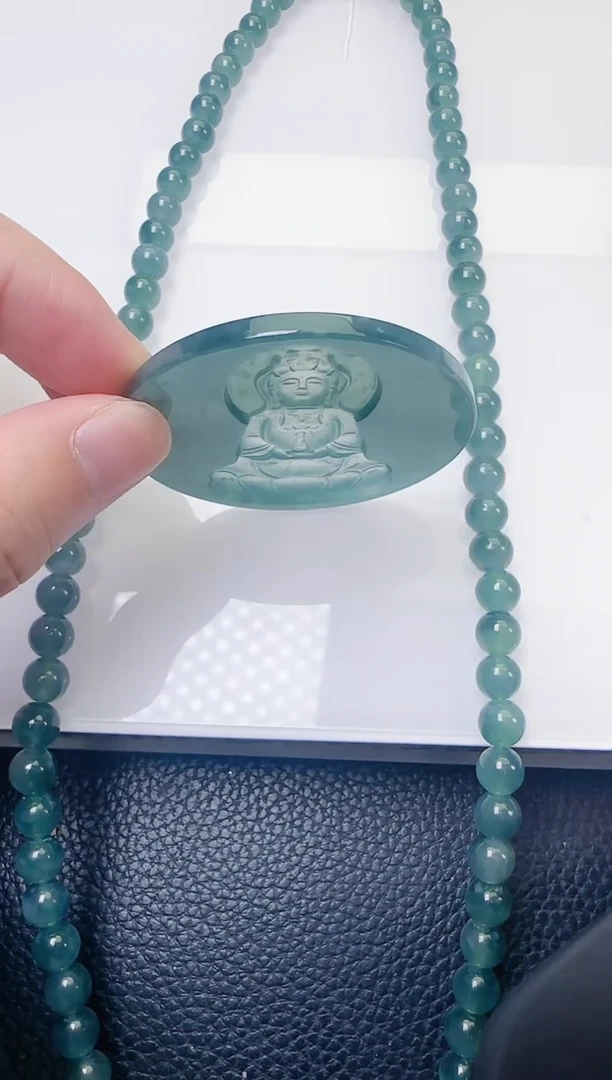 颈饰未镶嵌翡翠天然A货翡翠  多样性随机发其一