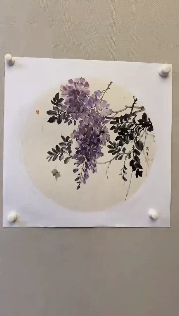 国画y天津人美-张丽萍写意花鸟1平尺