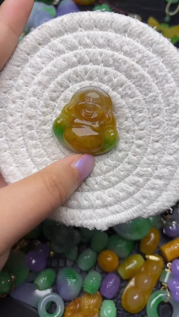 颈饰未镶嵌翡翠缅甸翡翠吊坠