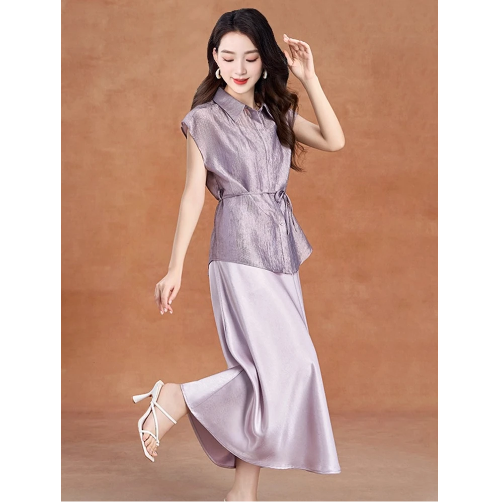 〈纪朵研〉1088连衣裙女夏2025新款今年流行爆款高级感裙子两件套