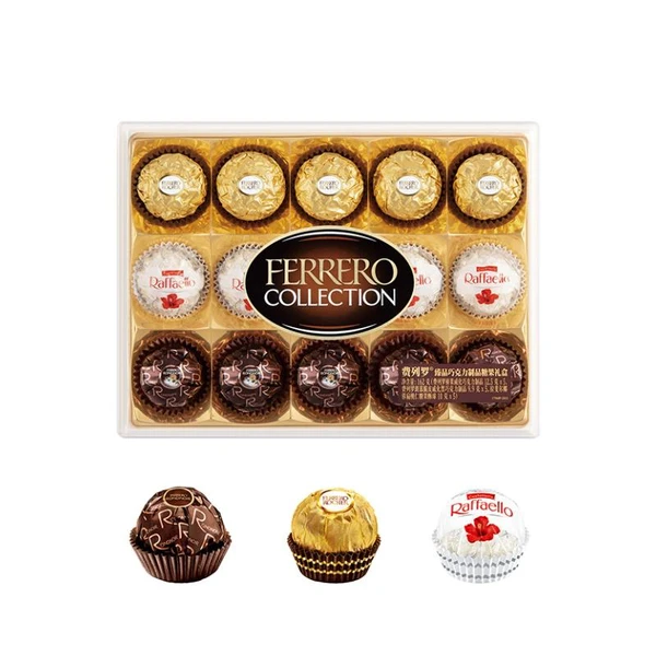 【圣诞】费列罗臻品巧克力糖果礼盒15粒装 (15粒装)