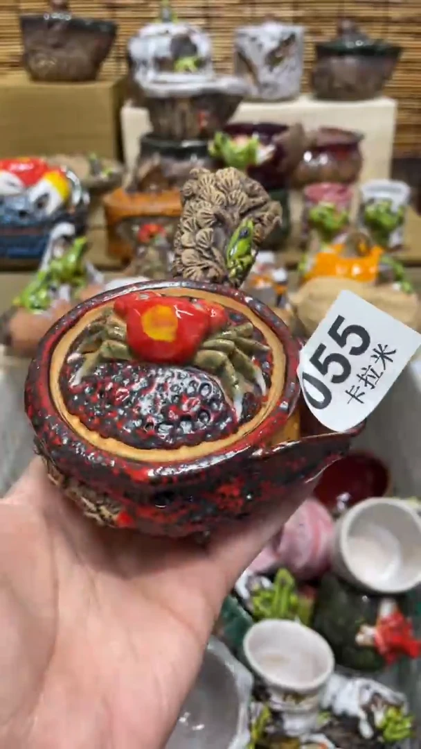 曾****园055精美粗陶手工柴烧