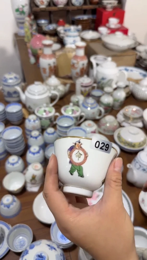 摆件小*o童子杯微瑕请慎拍029