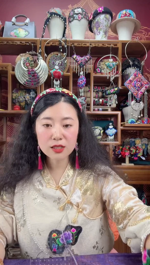 刺绣化妆镜83 甜甜