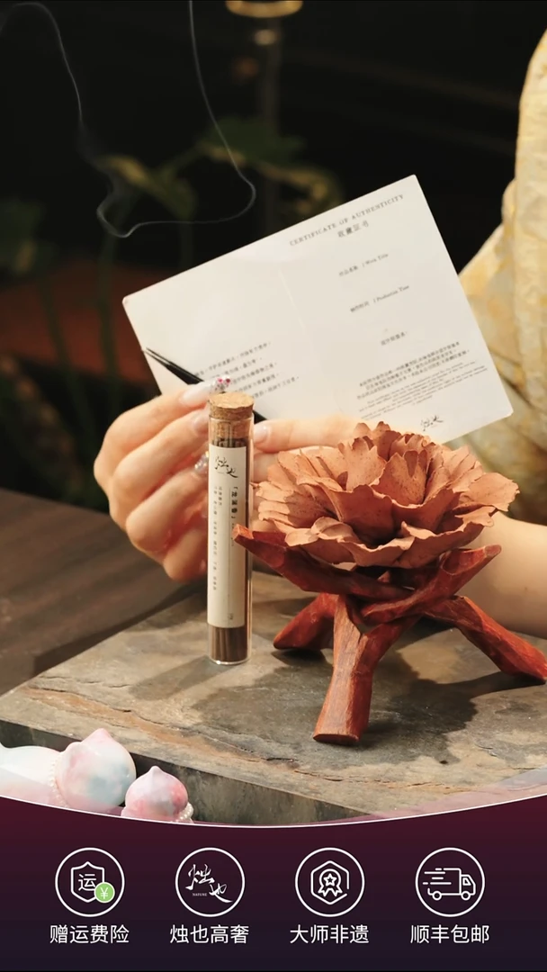 陶瓷烛也景德镇非遗手捏陶瓷花赤霞