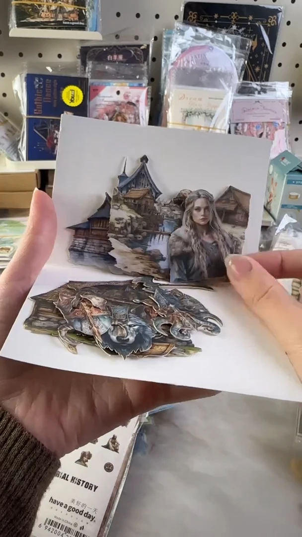 欧洲皇史贴纸 随机2款