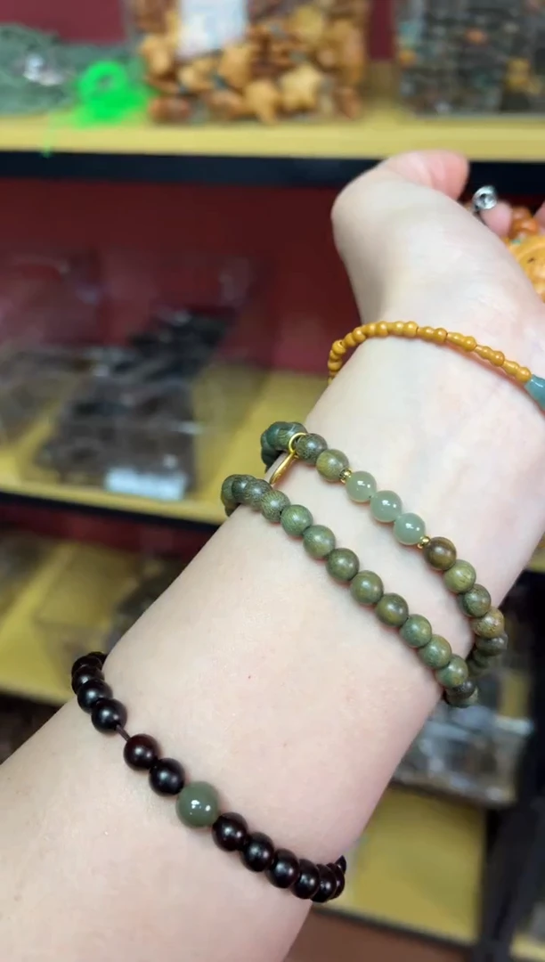 【闪购商品】香榧木木艺绿檀木-雨过天晴