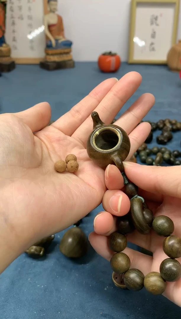 【闪购商品】维腊木（绿檀）把件把把壶香囊 送1瓶香丸
