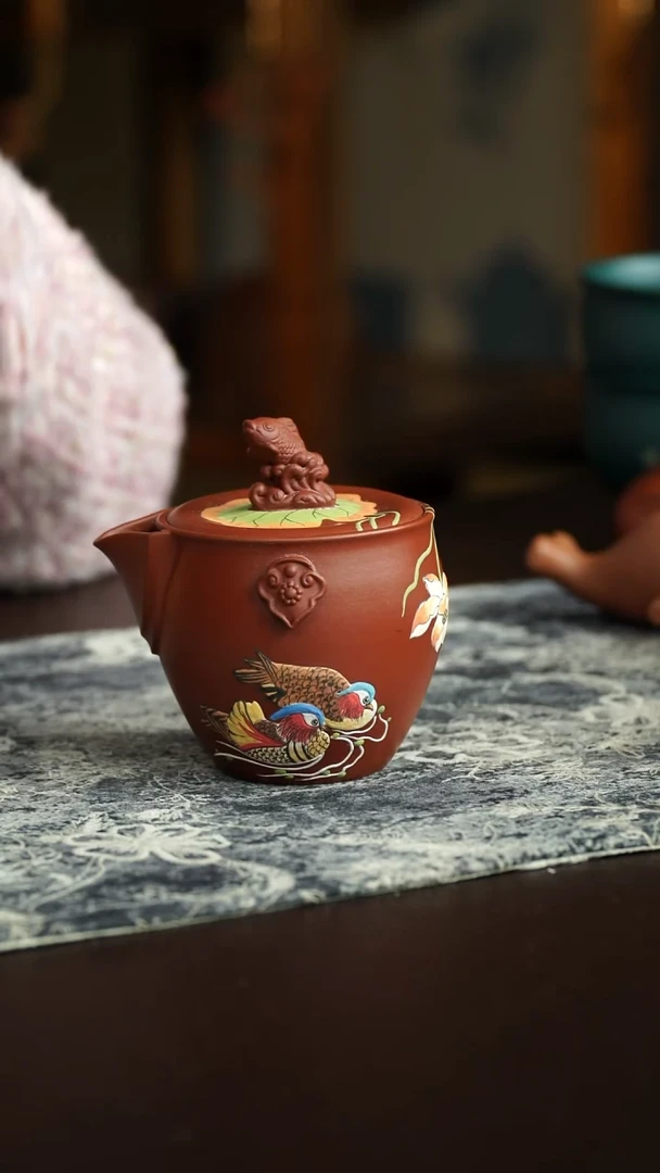 茶杯紫砂39号 鸳鸯手抓 双11炸漏宜兴紫砂原矿作品