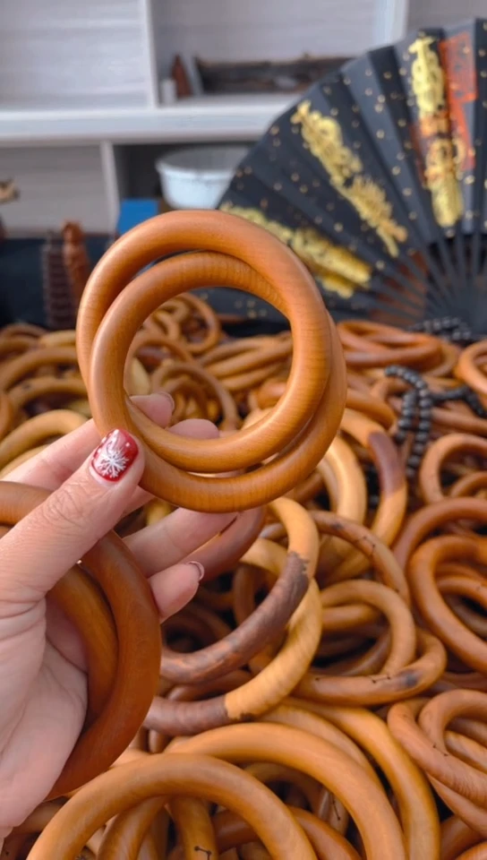 【闪购商品】枣木木雕枣木乾坤圈60圈口微瑕