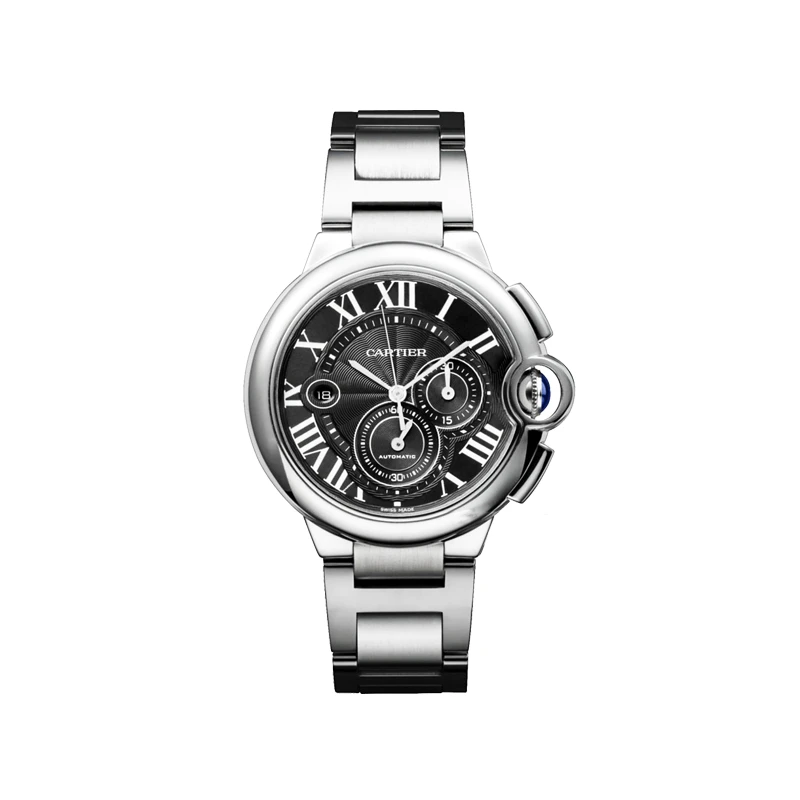 95新 Cartier/卡地亚 蓝气球计时W6920077 机械男表44mm保卡20年