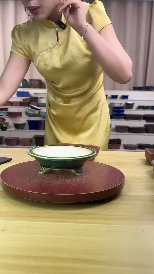 紫砂花盆浅草紫砂花盆微瑕