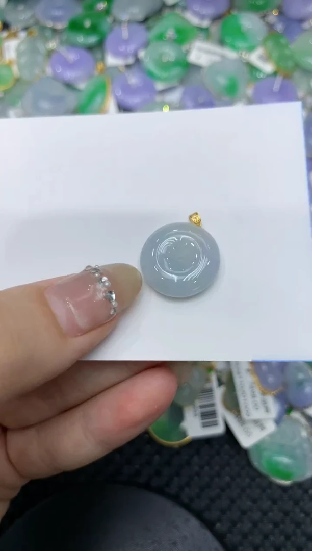 【闪购商品】翡翠颈饰18K金镶嵌222222222