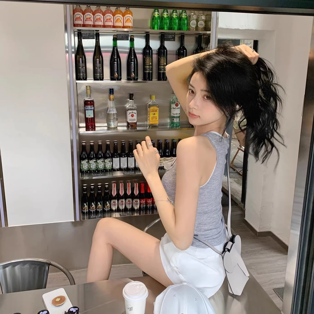 D轮D3【LA加州甜豆 】美式休闲甜辣可叠穿透气百搭背心