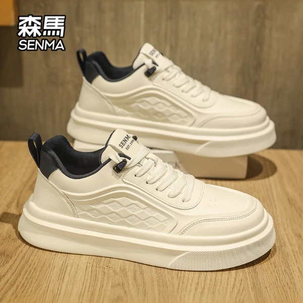 森马厚底板鞋男款百搭潮流小白鞋学生休闲潮鞋官方正版男鞋