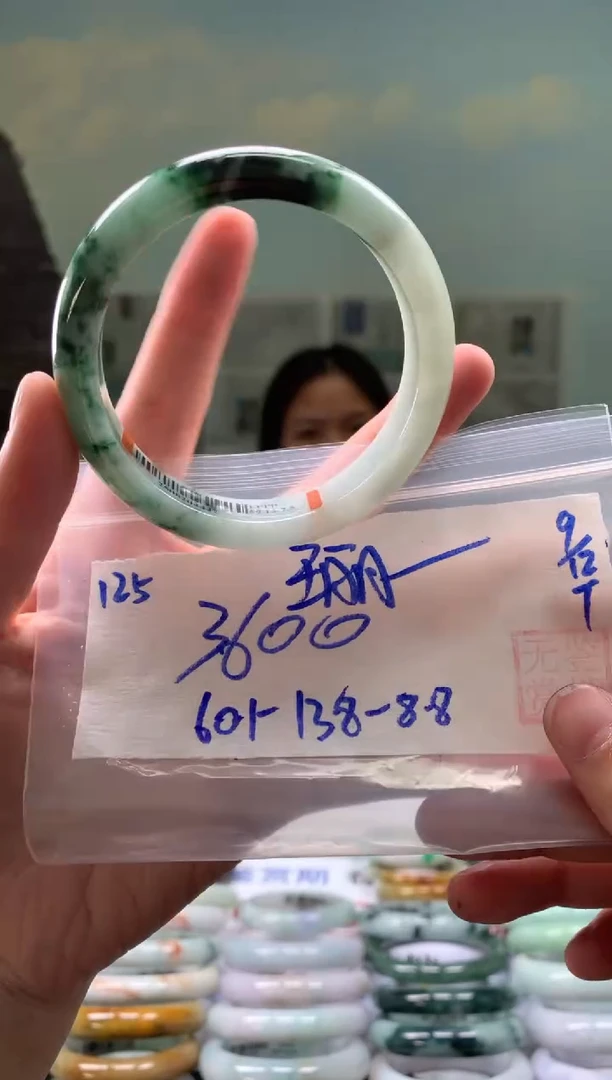 未镶嵌手镯翡翠豪****丽翡翠手镯 下单联系小耳机#125