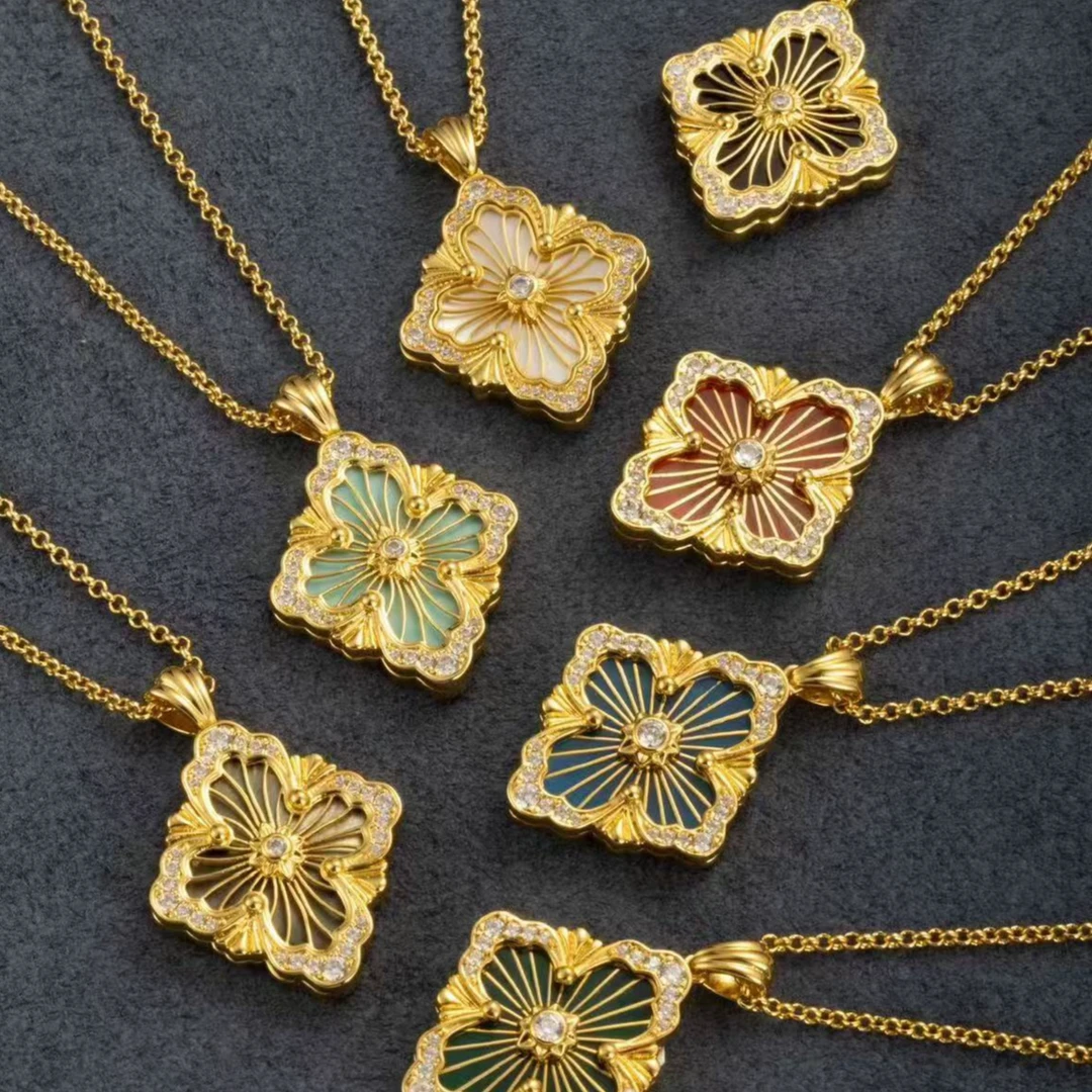 合金项链 【布布大号复古歌剧院项链】G1121425时尚欧美风百搭项链