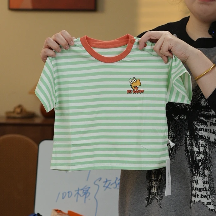 SJ0024T恤直播间按号码拍连体衣男童女童