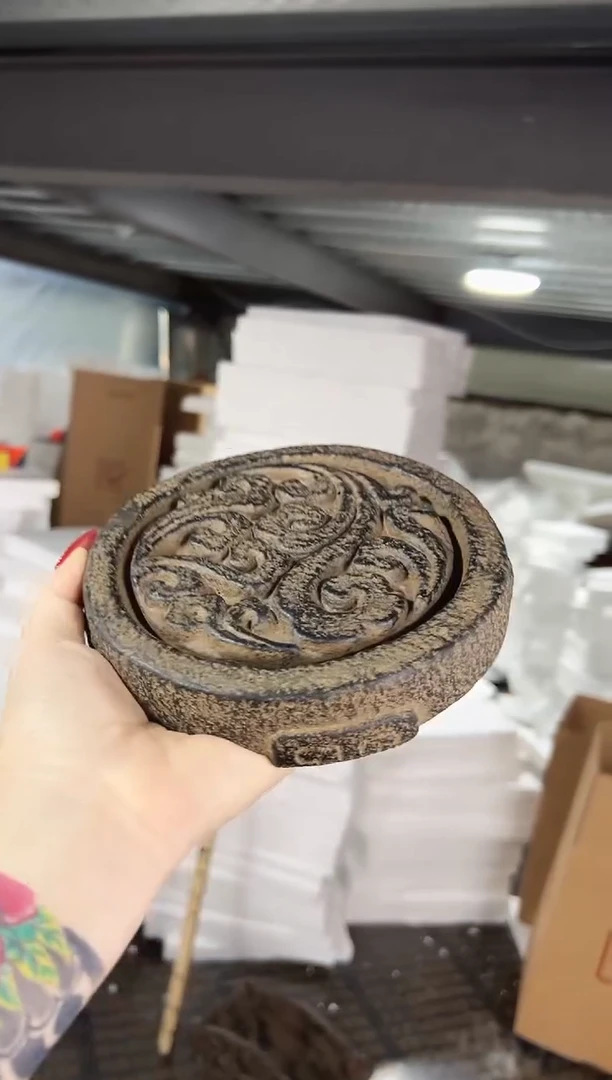 陶土【火山泥】祥云圆盘大